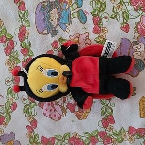 Vintage Warner Bros Tweety Lady Bug Plush